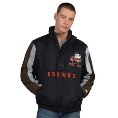 Cleveland Browns  Starter Thursday Night Gridiron Vintage Logo Half-Zip Jacket