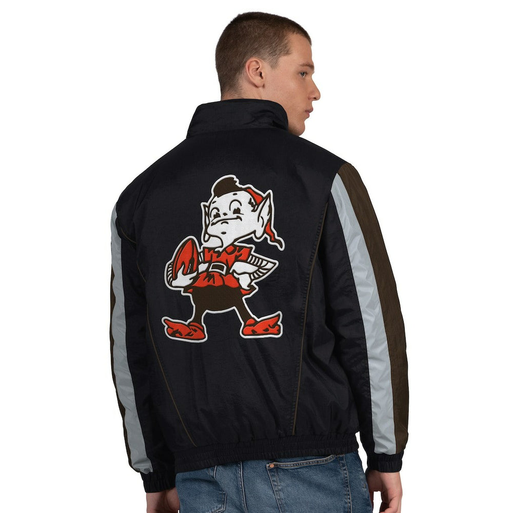 Cleveland Browns  Starter Thursday Night Gridiron Vintage Logo Half-Zip Jacket