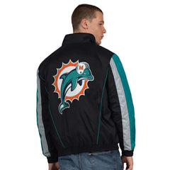 Miami Dolphins  Starter Thursday Night Gridiron Vintage Logo Half-Zip Jacket