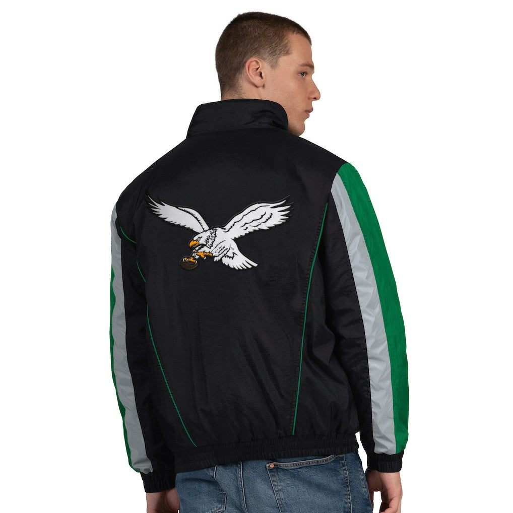 Philadelphia Eagles  Starter Thursday Night Gridiron Vintage Logo Half-Zip Jacket