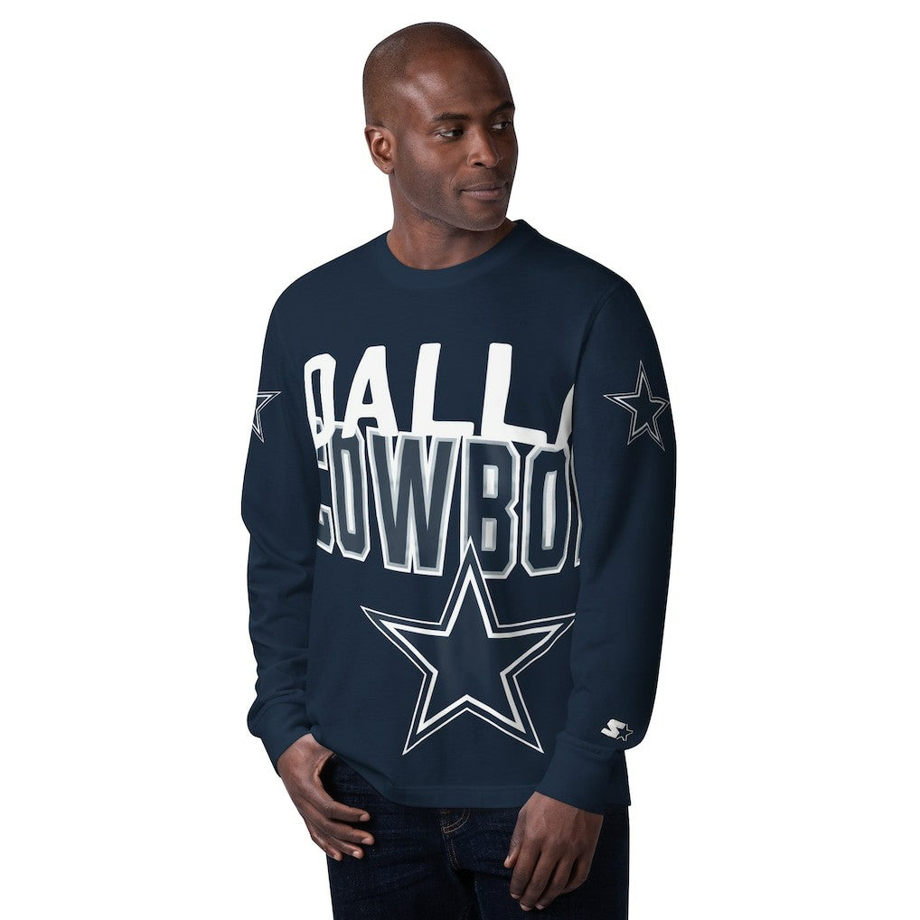 Dallas Cowboys  Starter Clutch Hit Long Sleeve T-Shirt