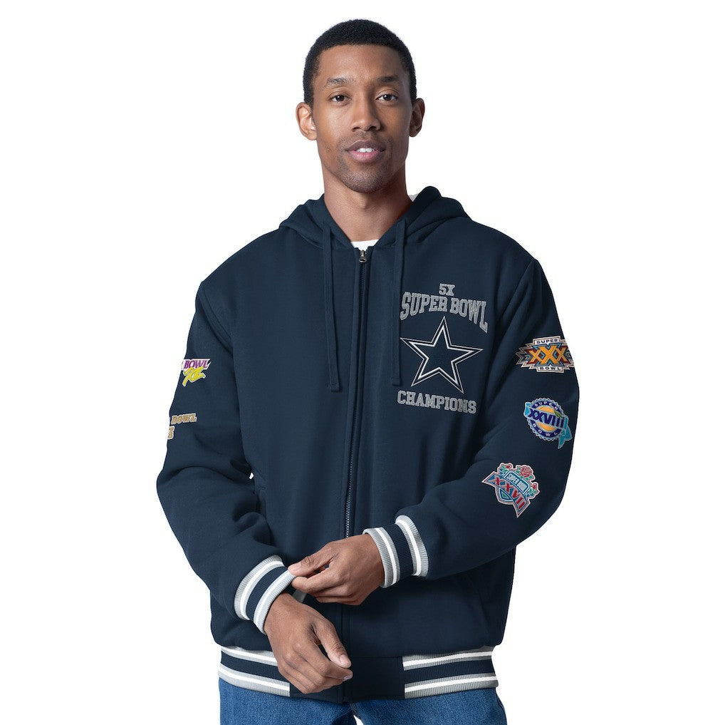 Dallas Cowboys  G-III Sports by Carl Banks Power Forward Commemorative Full-Zip Hooded Jacket