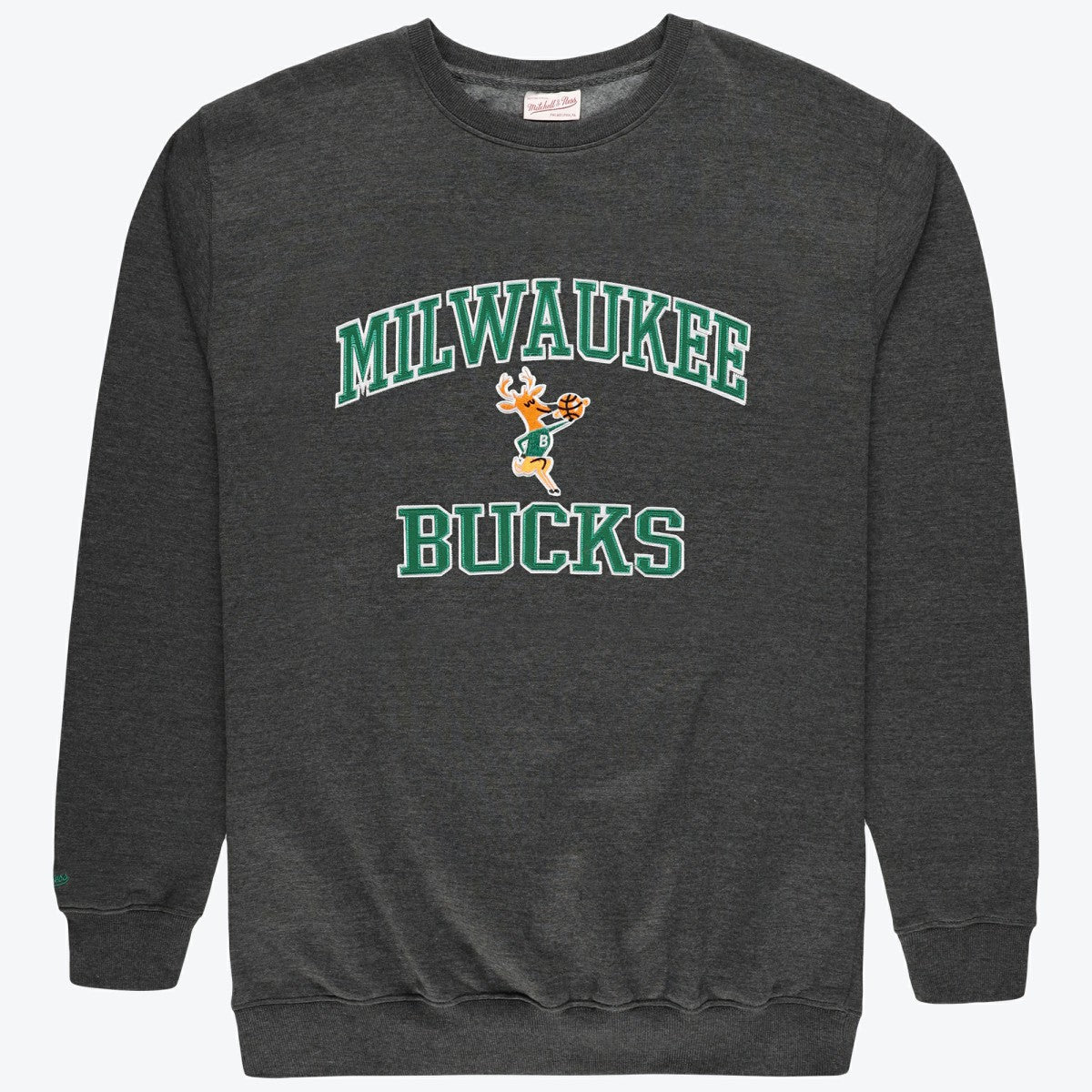 Milwaukee Bucks Hardwood Classics Big & Tall Crewneck Sweatshirt For Sale