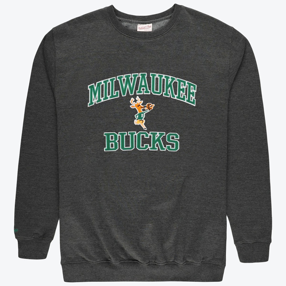 Milwaukee Bucks Hardwood Classics Big & Tall Crewneck Sweatshirt For Sale