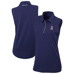Los Angeles Angels Columbia Women's Tend The Ball Sleeveless Polo | MLB Discount