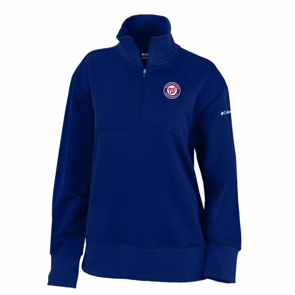 Washington Nationals Columbia Women's Birchwood Hills Quarter-Zip Pullover | MLB On Sale