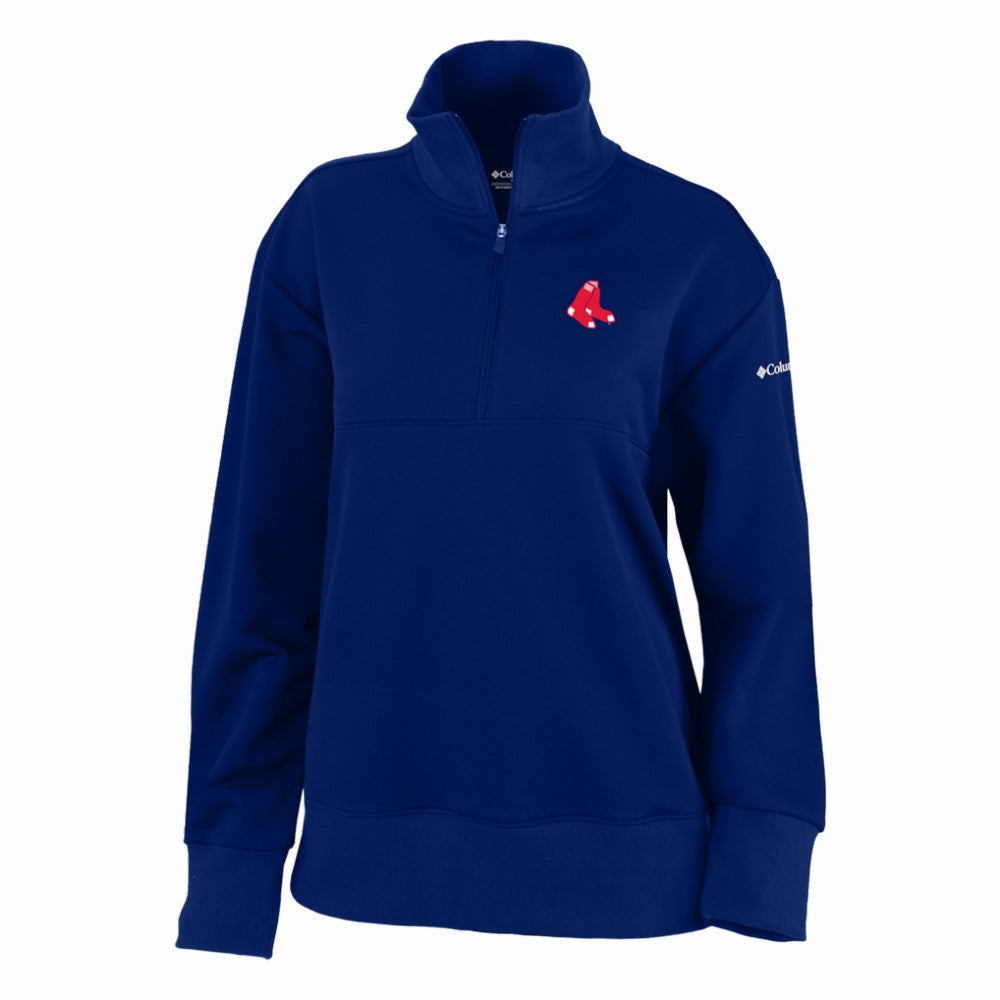 Boston Red Sox Columbia Women's Birchwood Hills Quarter-Zip Pullover | MLB Outlet
