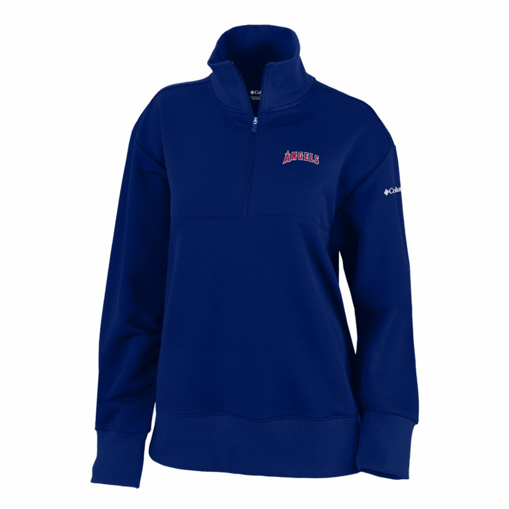 Los Angeles Angels Columbia Women's Birchwood Hills Quarter-Zip Pullover | MLB Outlet
