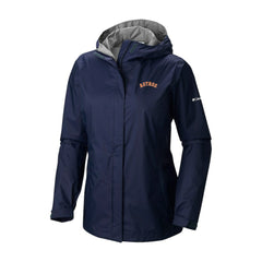 Houston Astros Columbia Women's Arcadia II Omni-Tech Full-Zip Hoodie Rain Jacket | MLB US
