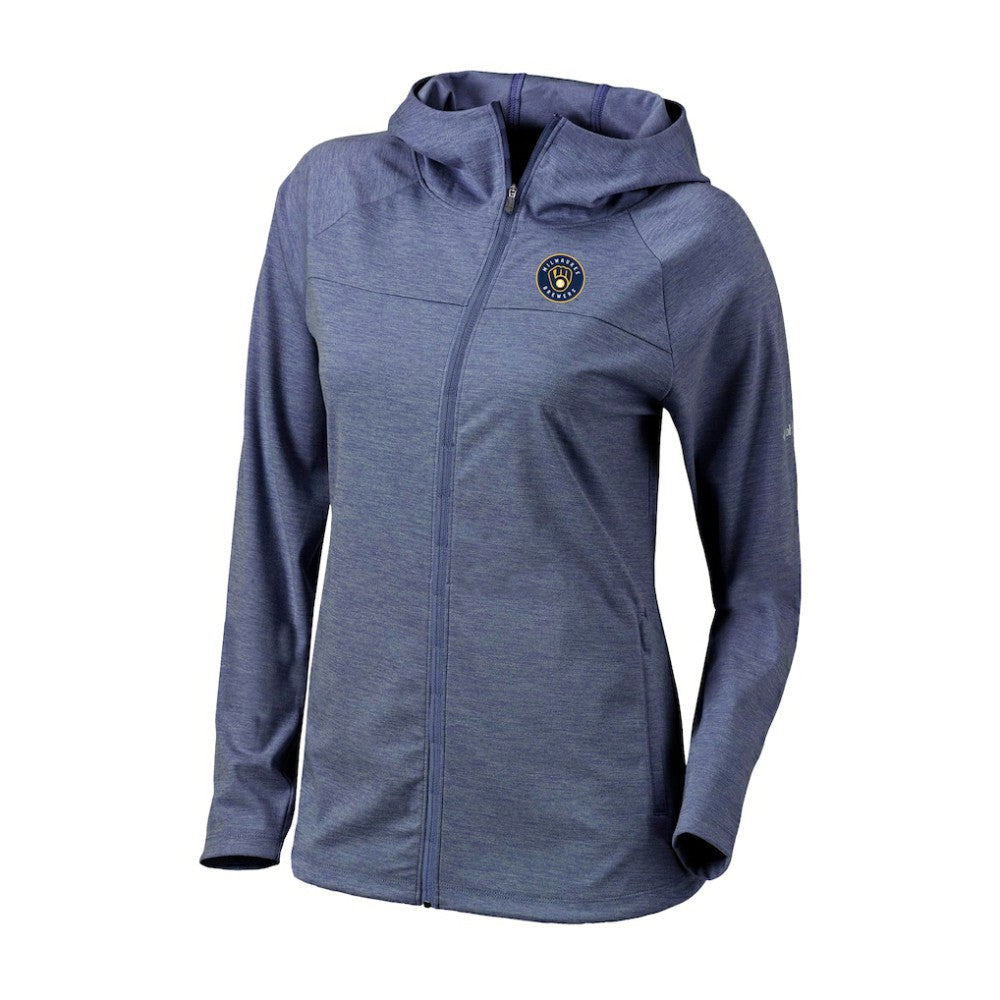 Milwaukee Brewers Columbia Women's Half Shot Full-Zip Hoodie | MLB On Sale