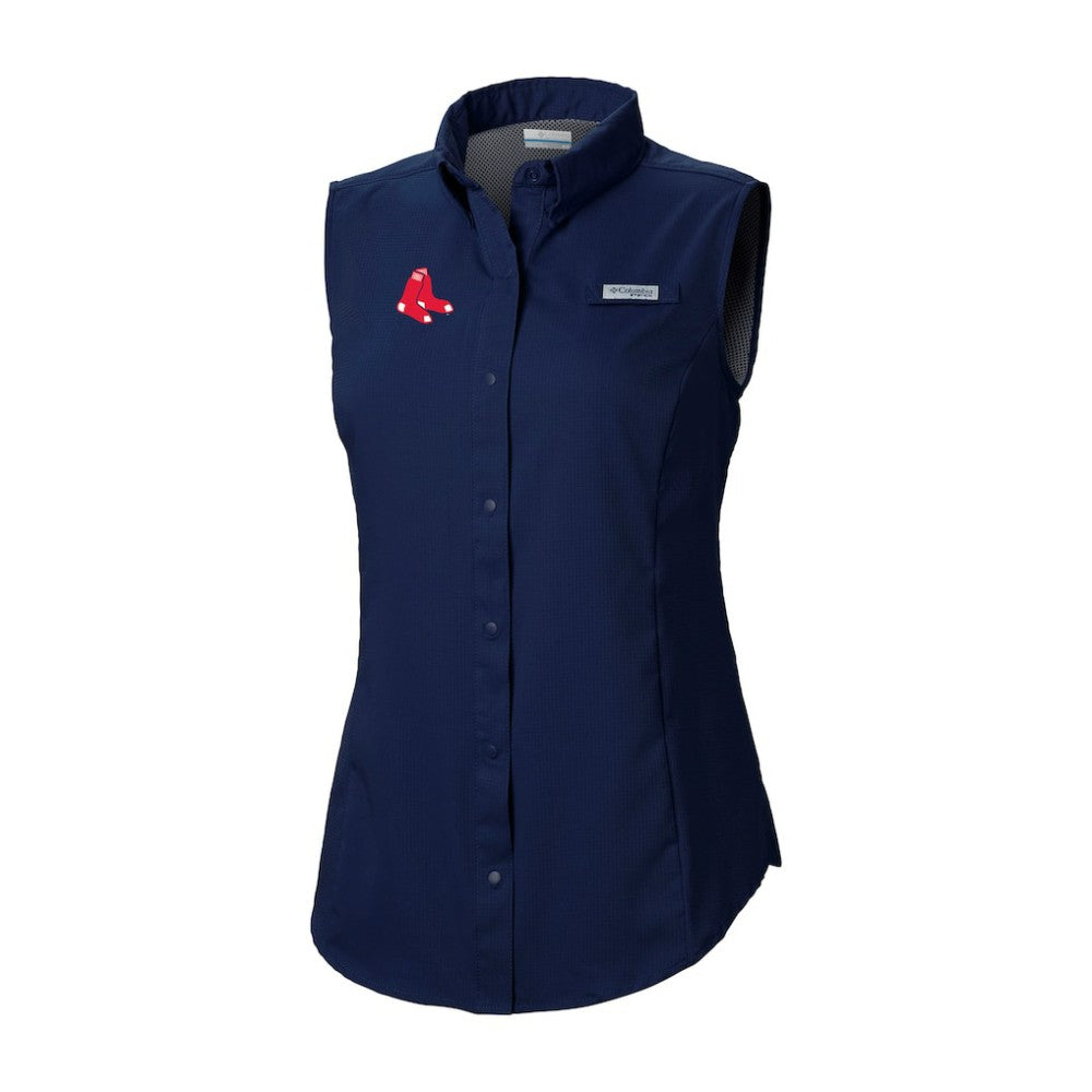 Boston Red Sox Columbia Women's Tamiami Sleeveless Shirt | MLB Online
