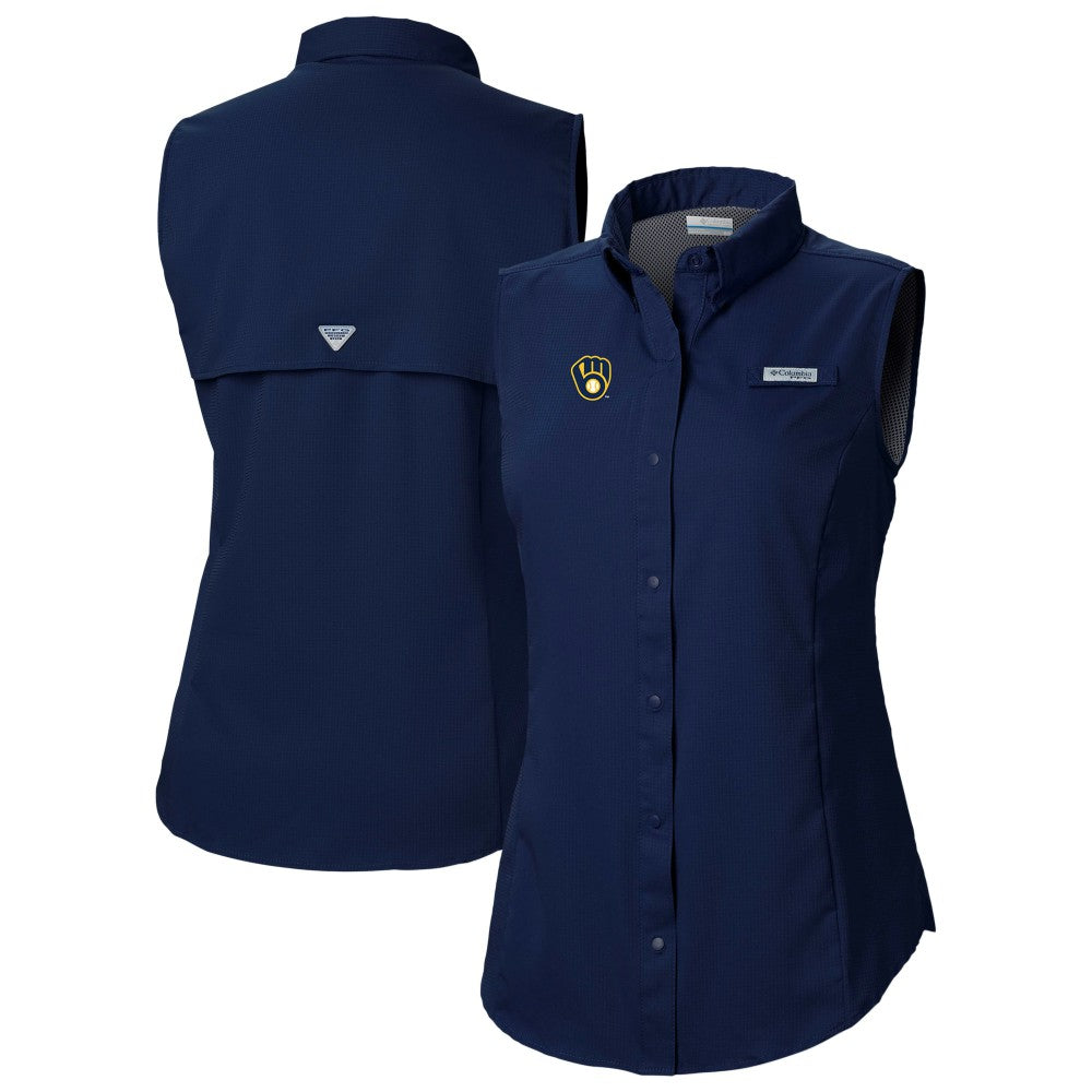 Milwaukee Brewers Columbia Women's Tamiami Sleeveless Shirt | MLB On Sale