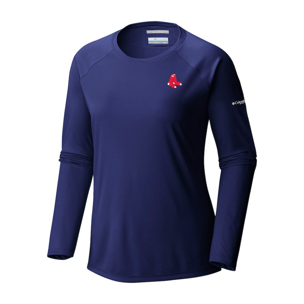 Boston Red Sox Columbia Tidal Tee II Long Sleeve T-Shirt | MLB Shop