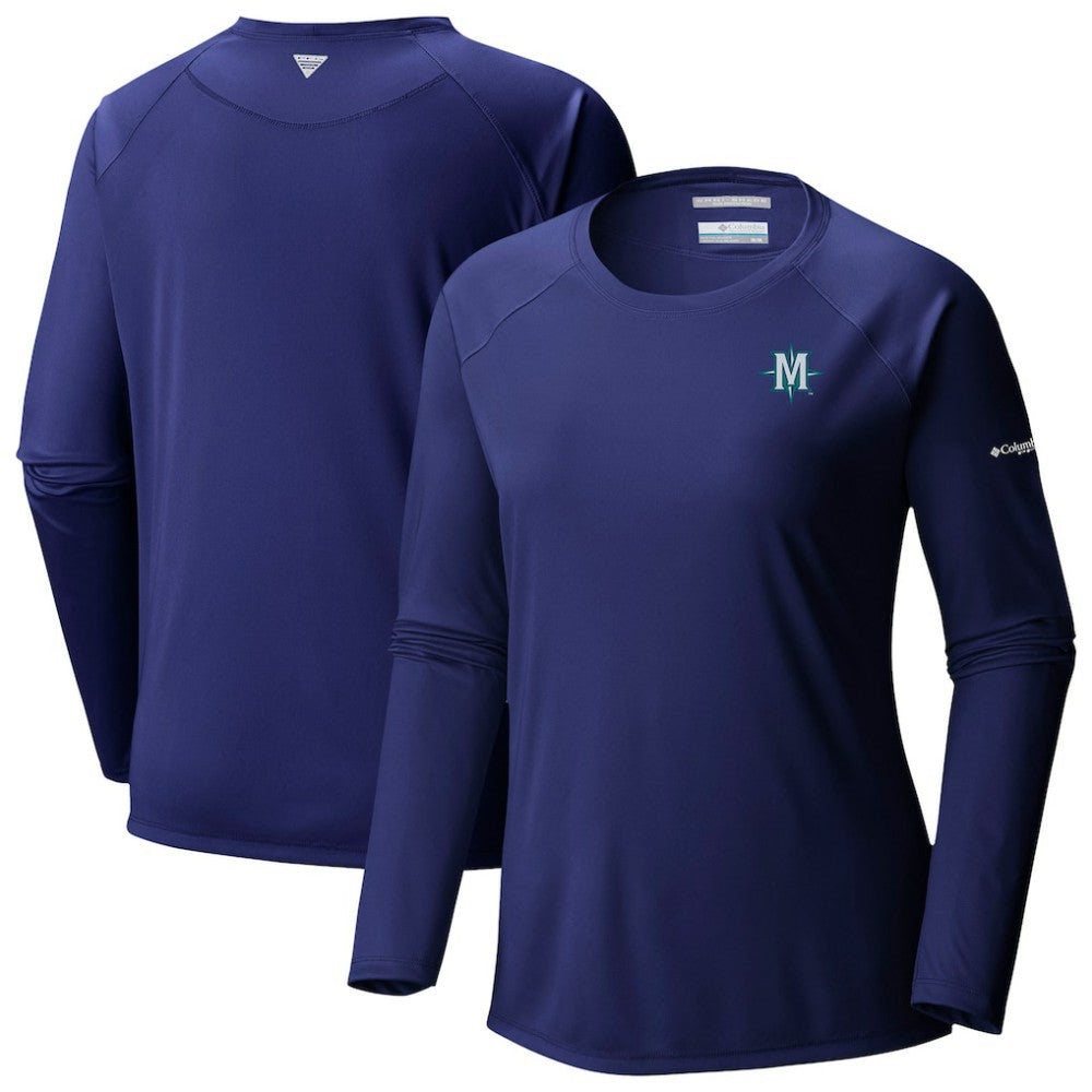 Seattle Mariners Columbia Tidal Tee II Long Sleeve T-Shirt | MLB Shop