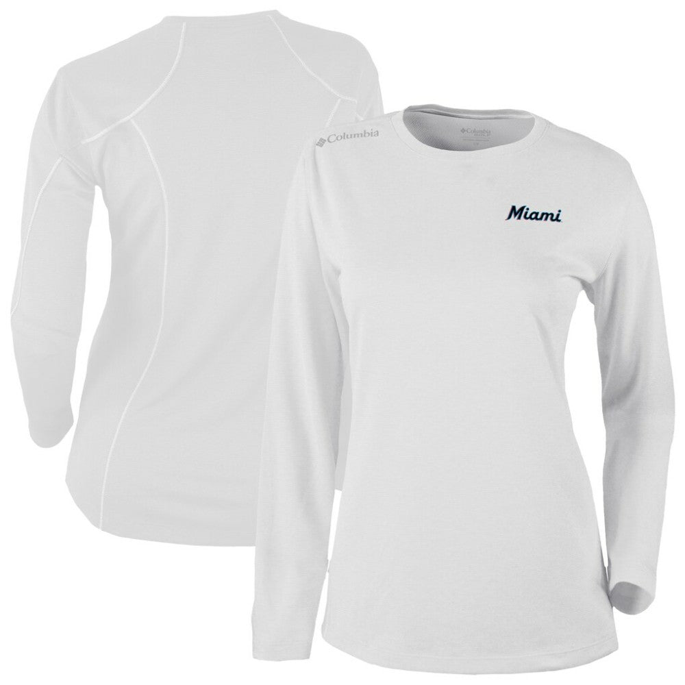 Miami Marlins Columbia Shotgun Long Sleeve T-Shirt | MLB On Sale