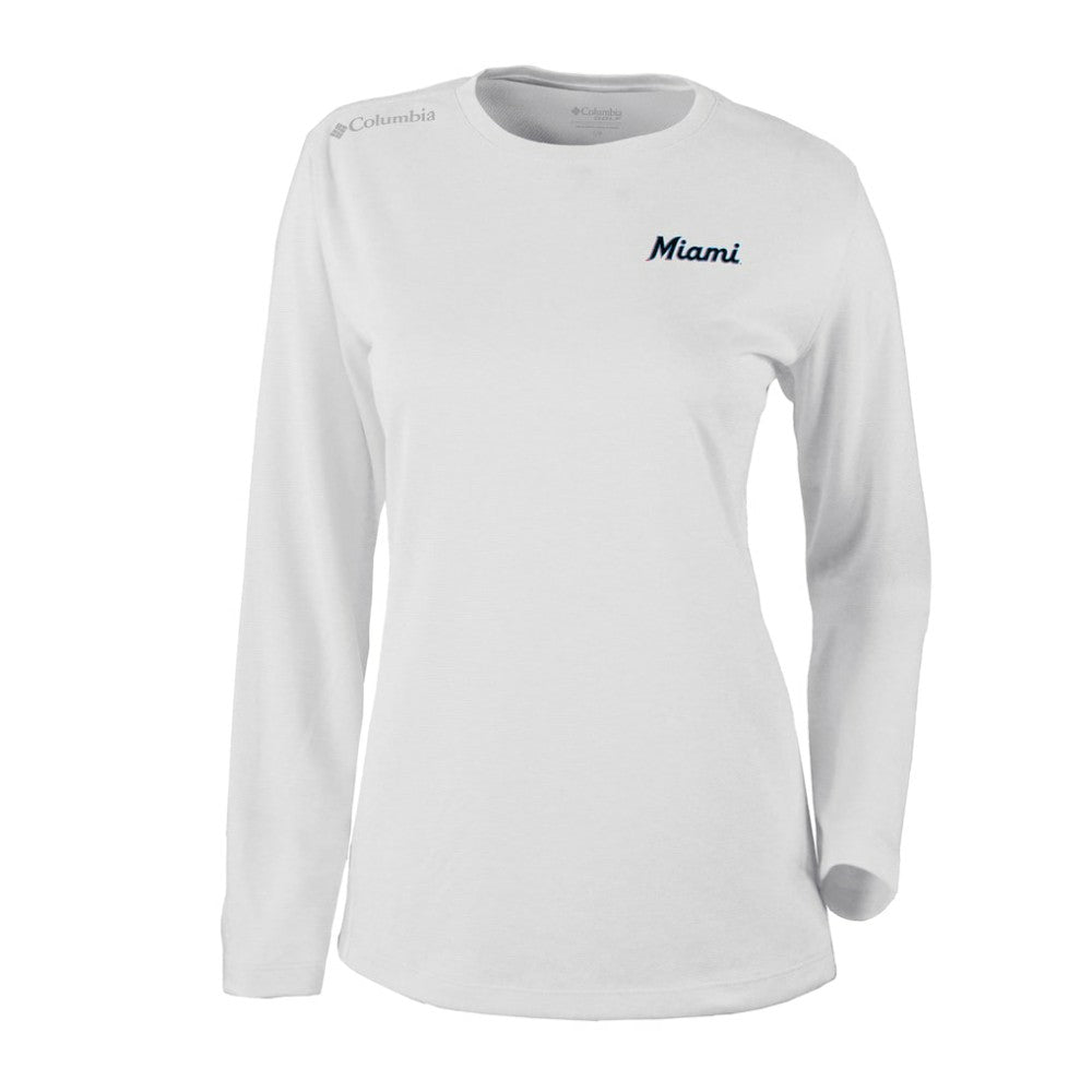 Miami Marlins Columbia Shotgun Long Sleeve T-Shirt | MLB On Sale