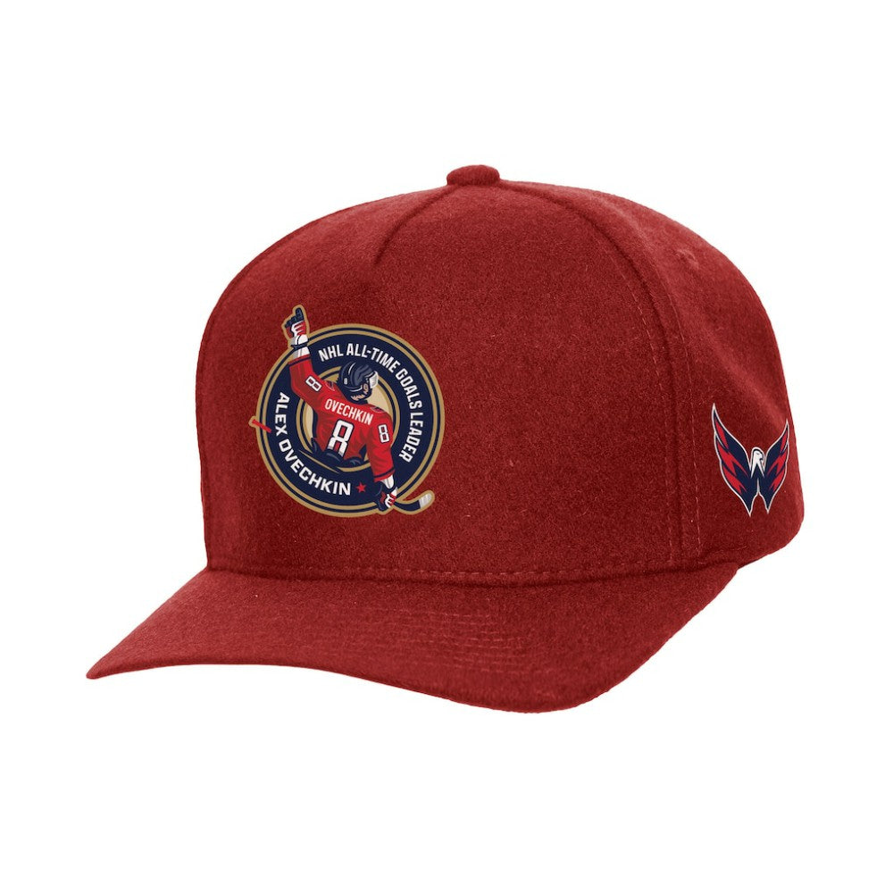 Alexander Ovechkin Washington Capitals Mitchell & Ness All Time Goals Pro Crown Adjustable Hat For Sale