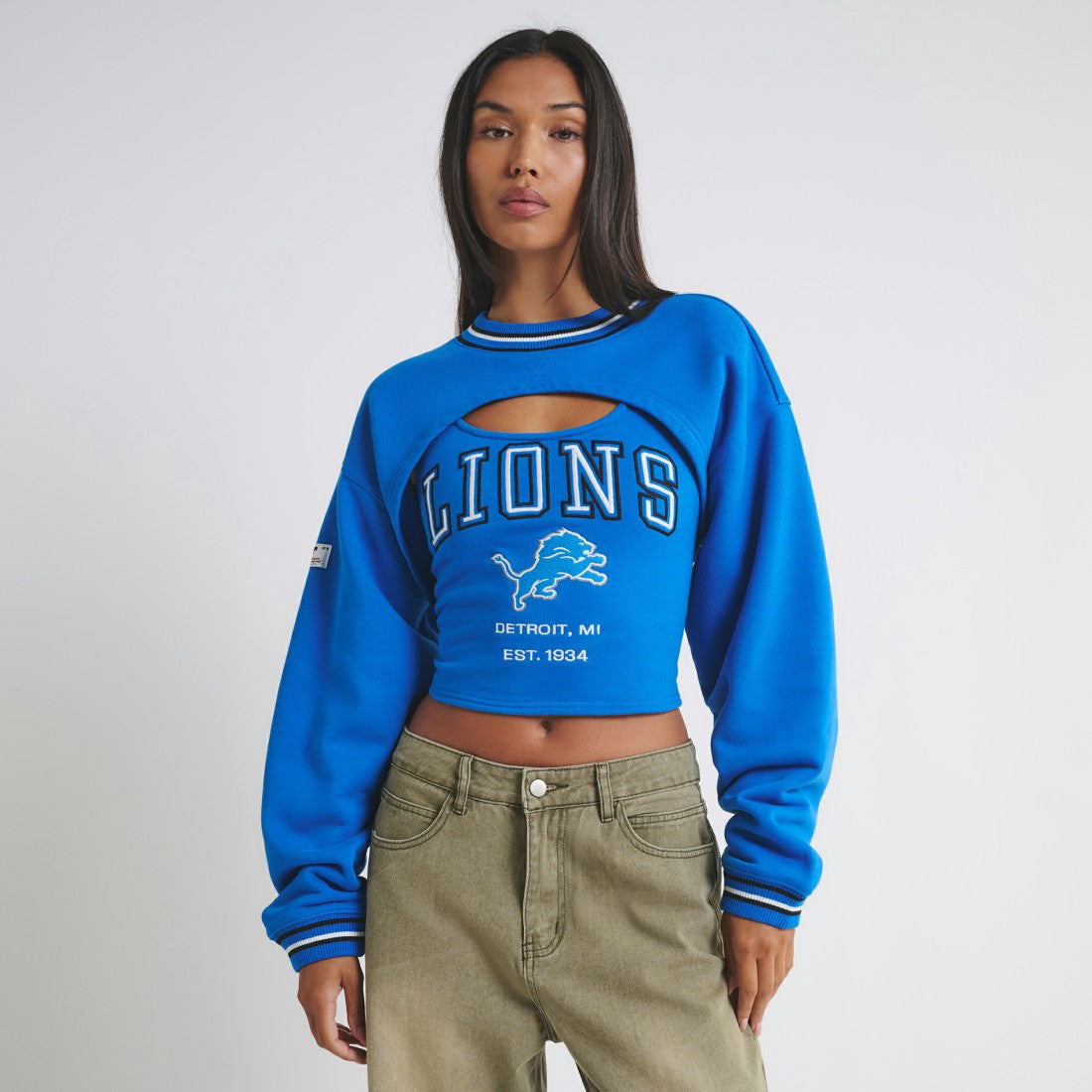 Detroit Lions  Off Season Women's Fleece Shrug Cami