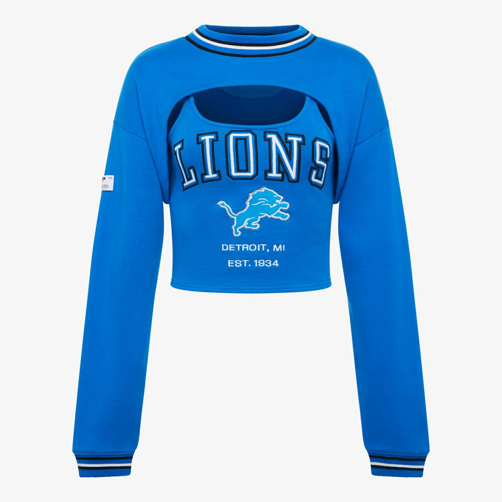 Detroit Lions  Off Season Women's Fleece Shrug Cami