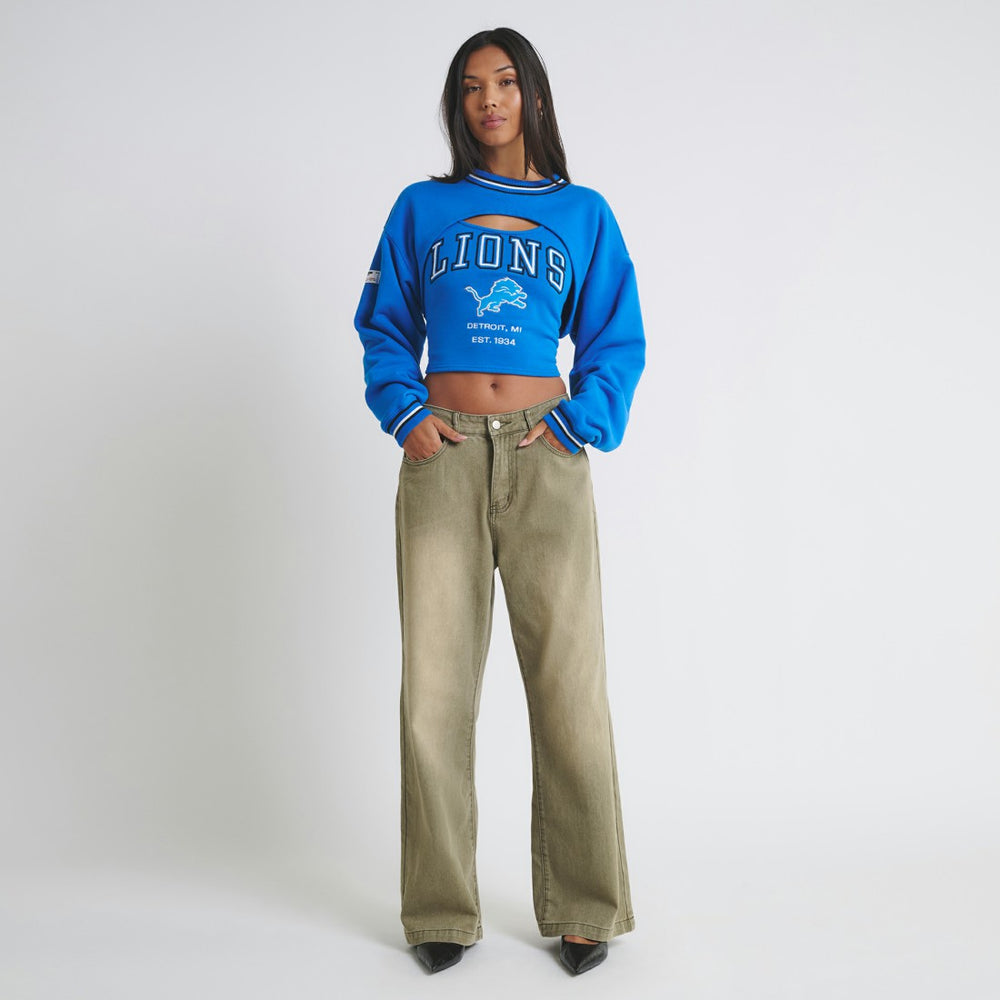Detroit Lions  Off Season Women's Fleece Shrug Cami