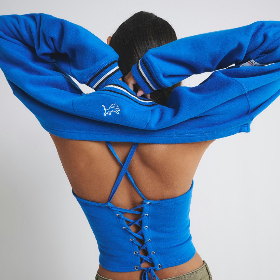 Detroit Lions  Off Season Women's Fleece Shrug Cami