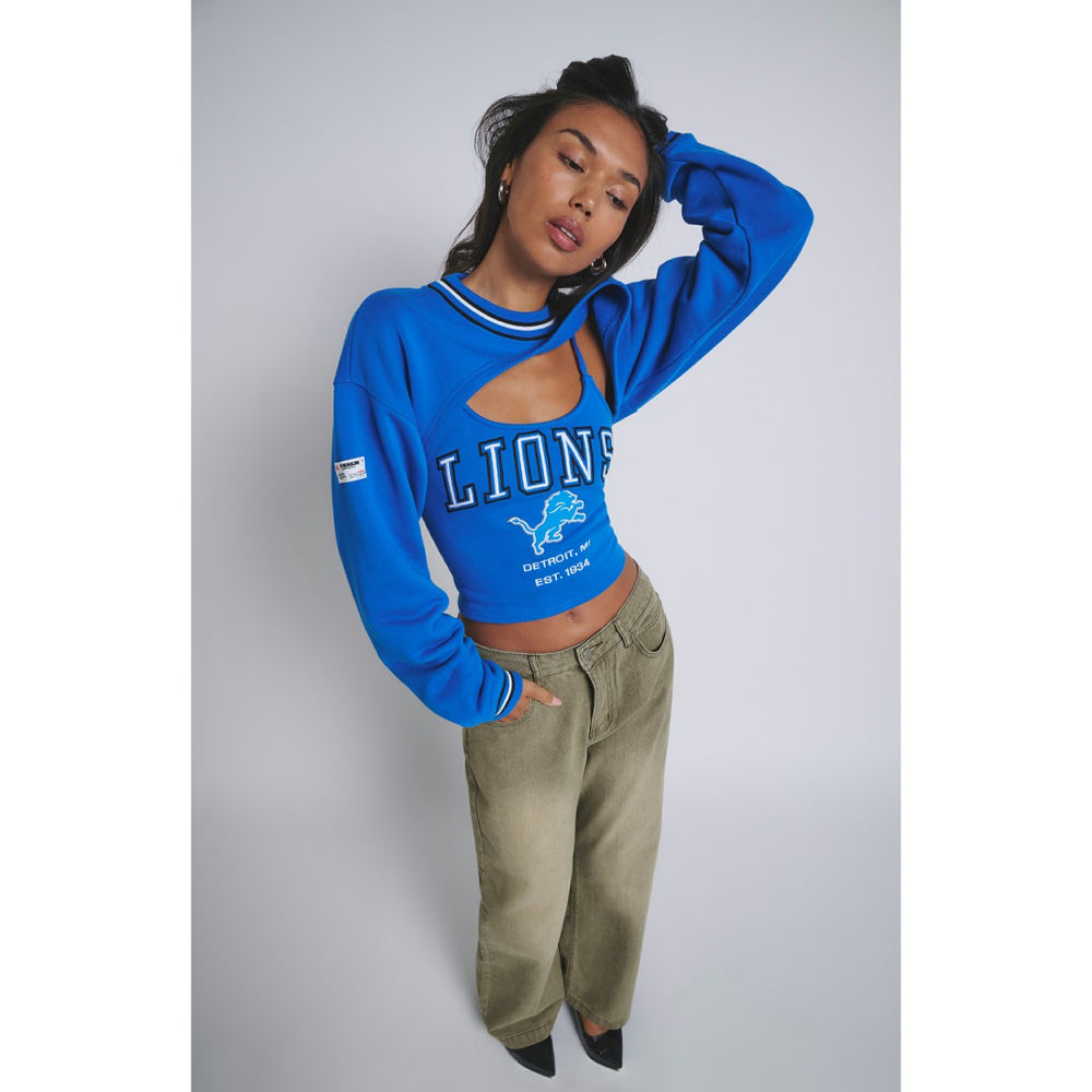 Detroit Lions  Off Season Women's Fleece Shrug Cami