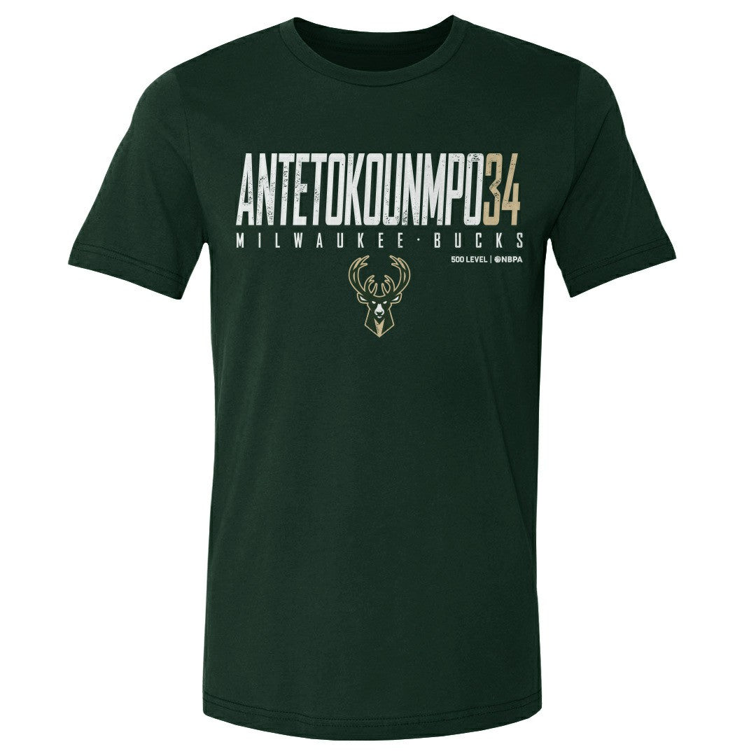Giannis Antetokounmpo Milwaukee Bucks 500 Level Women's Elite T-Shirt On Sale