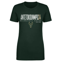 Giannis Antetokounmpo Milwaukee Bucks 500 Level Women's Elite T-Shirt On Sale
