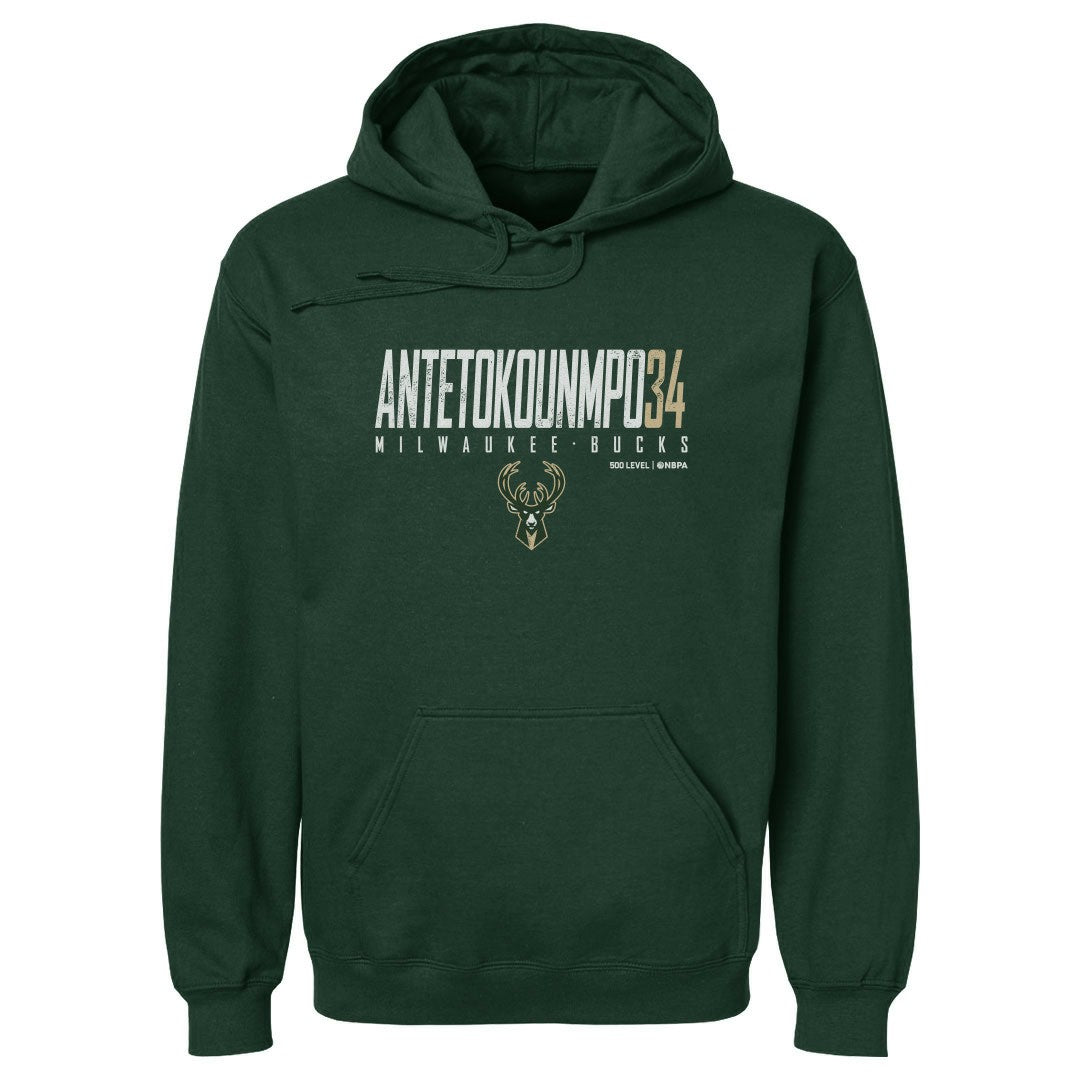 Giannis Antetokounmpo Milwaukee Bucks 500 Level Elite Pullover Hoodie On Sale