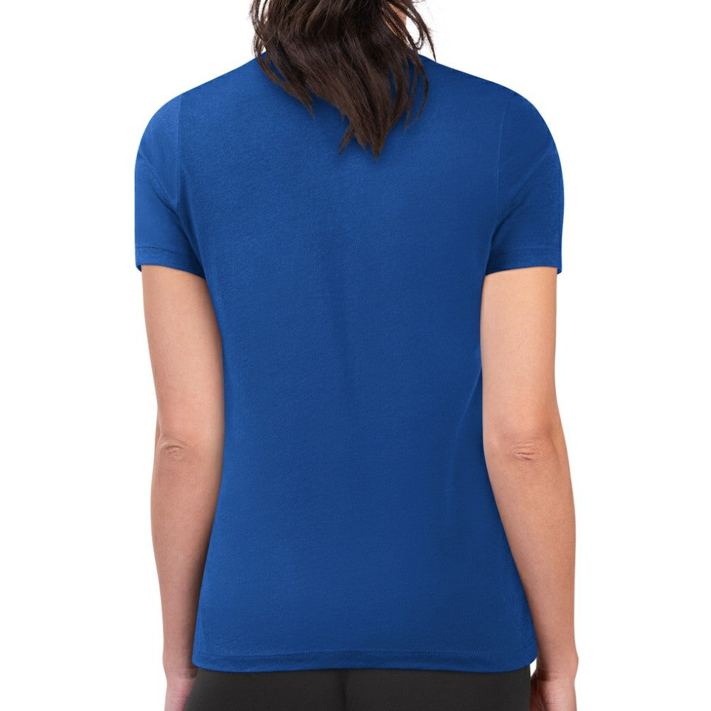 Toronto Blue Jays G-III 4Her by Carl Banks Women's Super-Slim Fit Lightweight Double Heart T-Shirt | MLB Discount