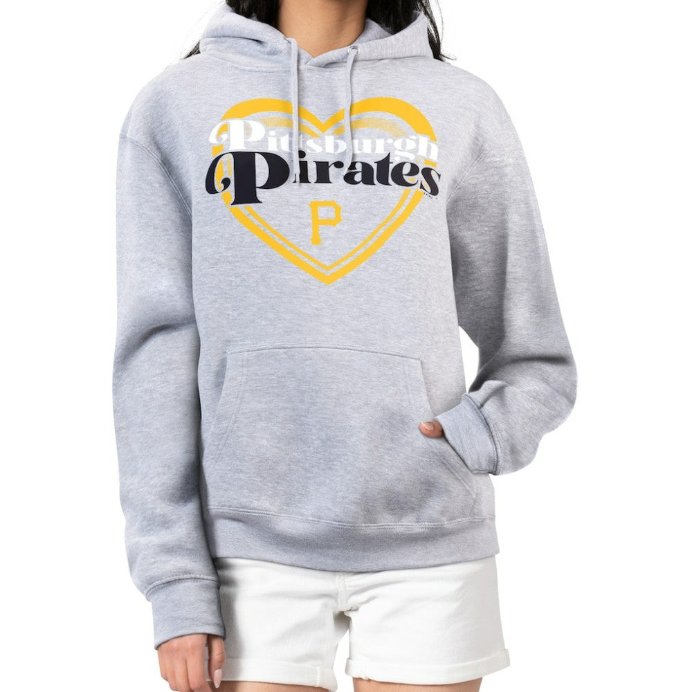 Pittsburgh Pirates G-III 4Her by Carl Banks Women's Double Heart Fleece Pullover Hoodie | MLB For sale