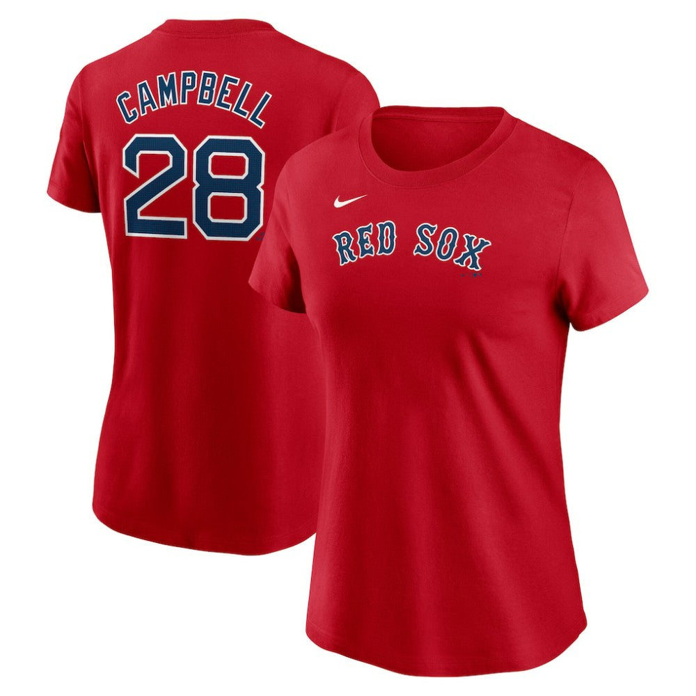 Kristian Campbell Boston Red Sox Nike Women's Cooperstown Collection Fuse Name & Number T-Shirt | MLB For sale