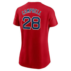 Kristian Campbell Boston Red Sox Nike Women's Cooperstown Collection Fuse Name & Number T-Shirt | MLB For sale