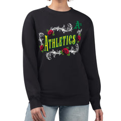 Athletics G-III 4Her by Carl Banks Women's Retro Roses Fleece Pullover Sweatshirt | MLB US
