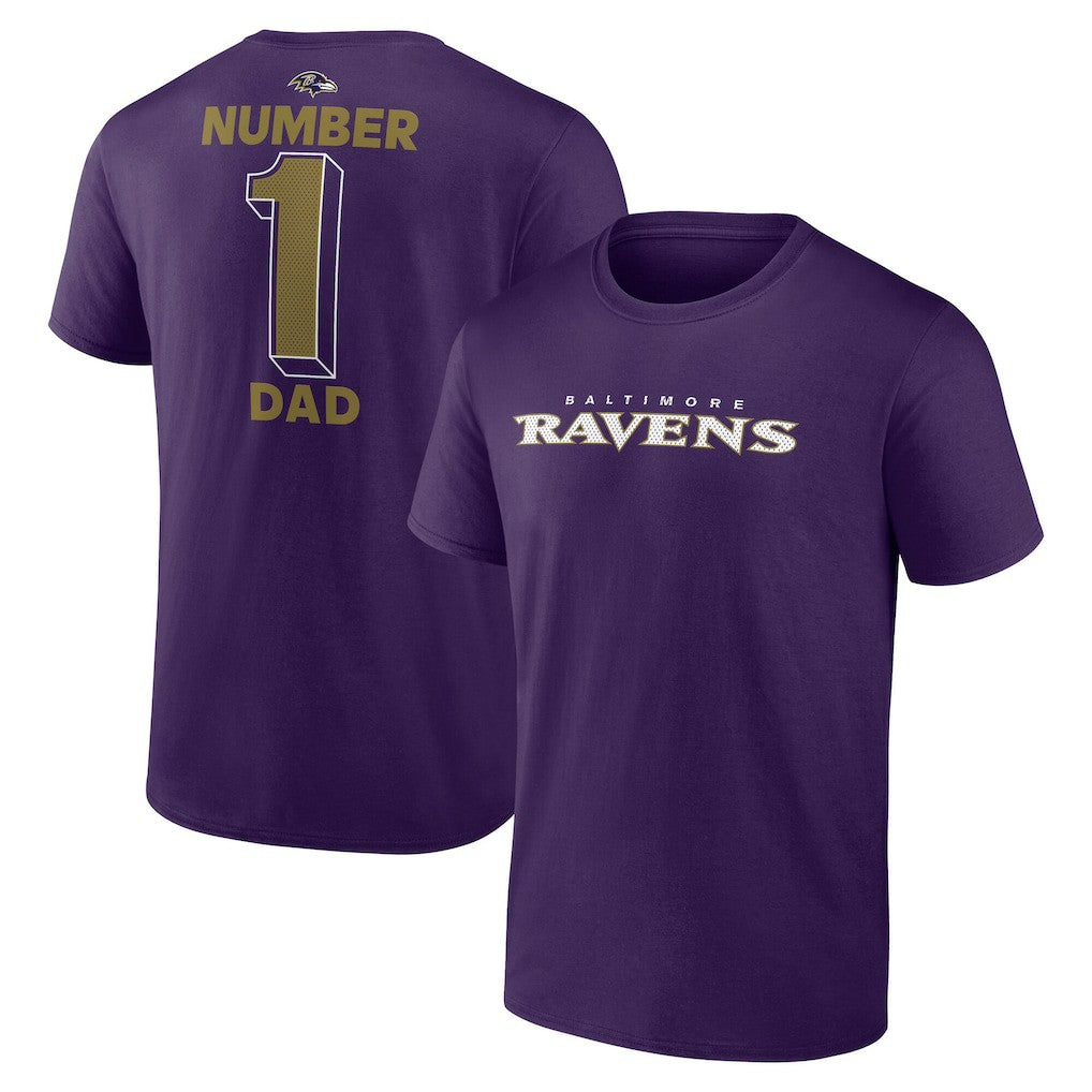 Baltimore Ravens  #1 Dad Jersey T-Shirt