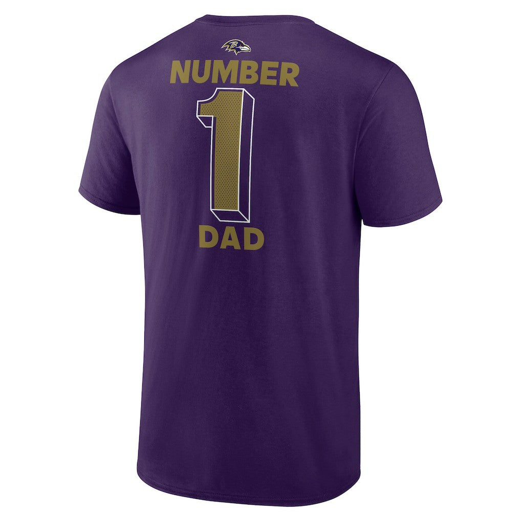 Baltimore Ravens  #1 Dad Jersey T-Shirt