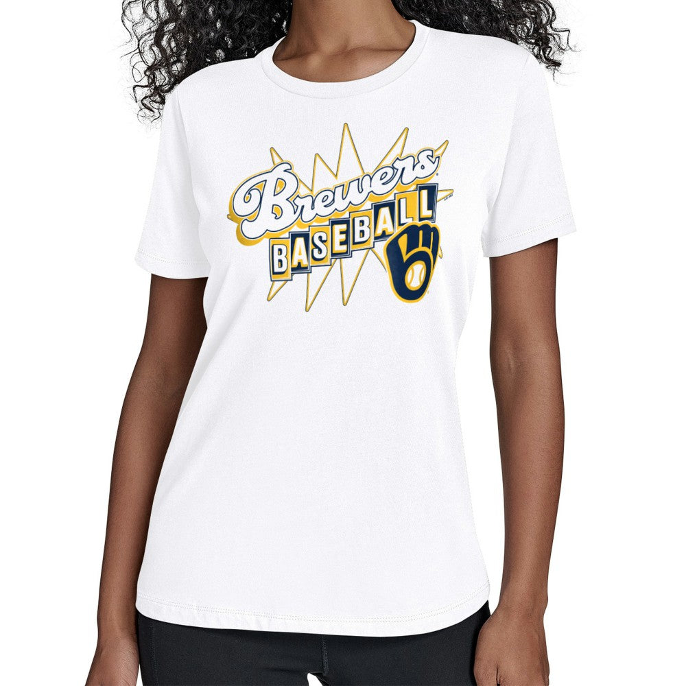 Milwaukee Brewers Starter Women's Drive-In T-Shirt | MLB On Sale