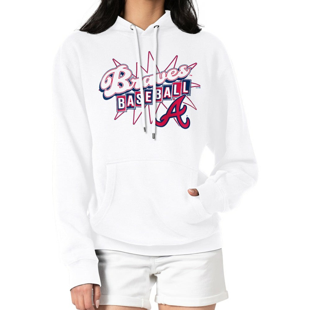 Atlanta Braves Starter Women's Drive-In Pullover Hoodie | MLB On Sale