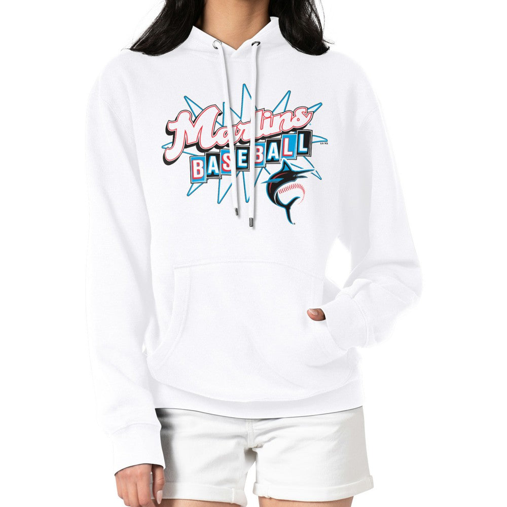 Miami Marlins Starter Women's Drive-In Pullover Hoodie | MLB Outlet
