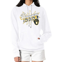Milwaukee Brewers Starter Women's Drive-In Pullover Hoodie | MLB On Sale