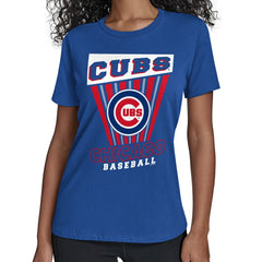 Chicago Cubs Starter Women's Poster Print T-Shirt | MLB Sale