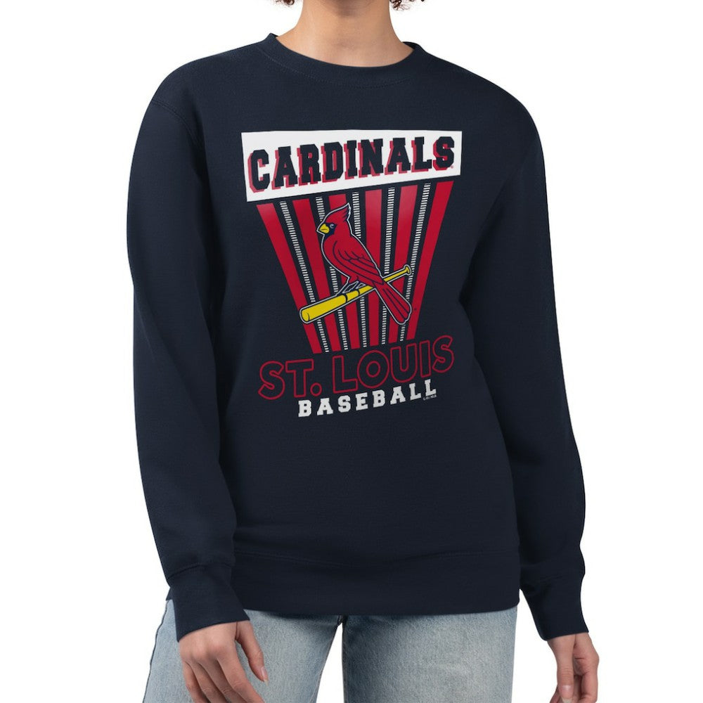 St. Louis Cardinals Starter Women's Poster Print Pullover Sweatshirt | MLB New