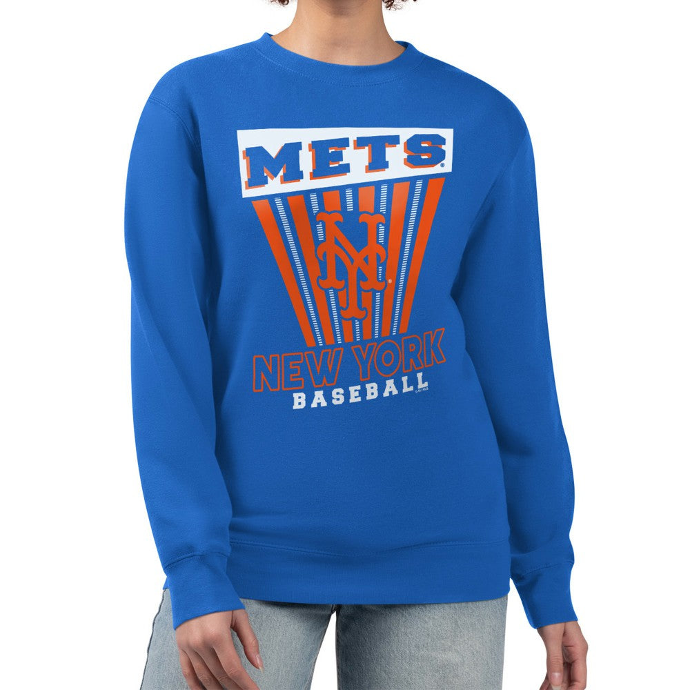 New York Mets Starter Women's Poster Print Pullover Sweatshirt | MLB For sale