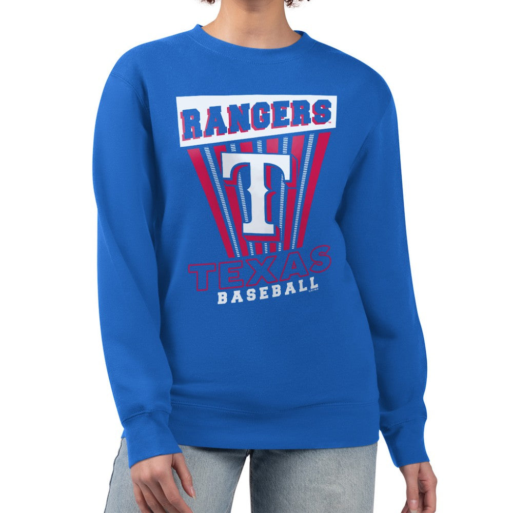 Texas Rangers Starter Women's Poster Print Pullover Sweatshirt | MLB Outlet