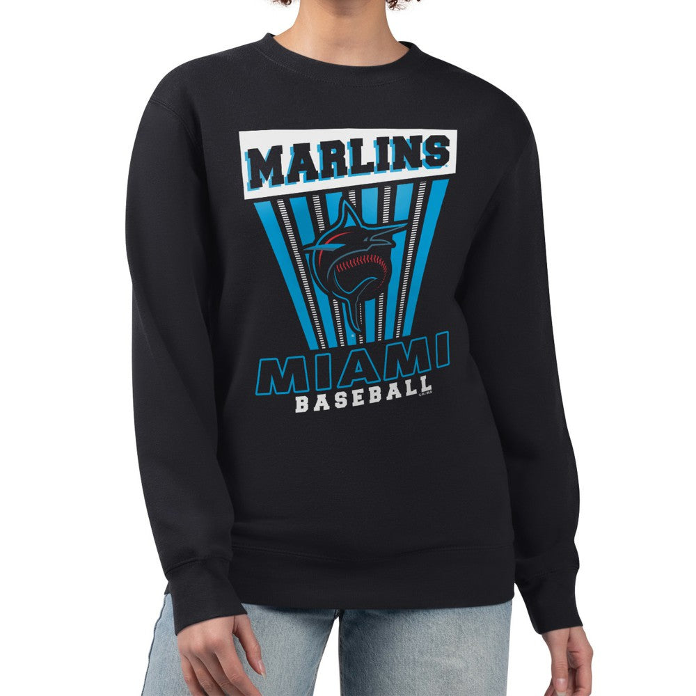 Miami Marlins Starter Women's Poster Print Pullover Sweatshirt | MLB On Sale
