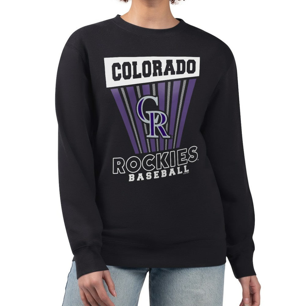 Colorado Rockies Starter Women's Poster Print Pullover Sweatshirt | MLB Near me