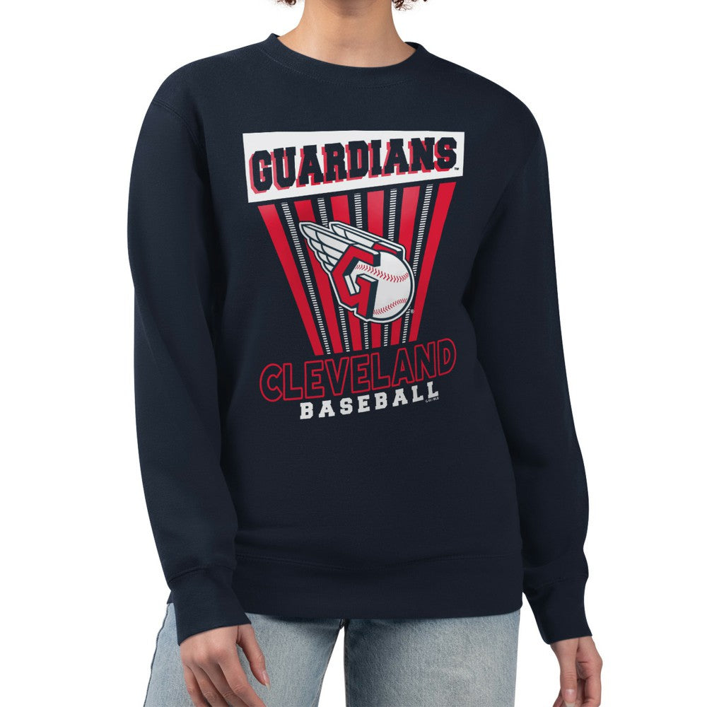 Cleveland Guardians Starter Women's Poster Print Pullover Sweatshirt | MLB Outlet