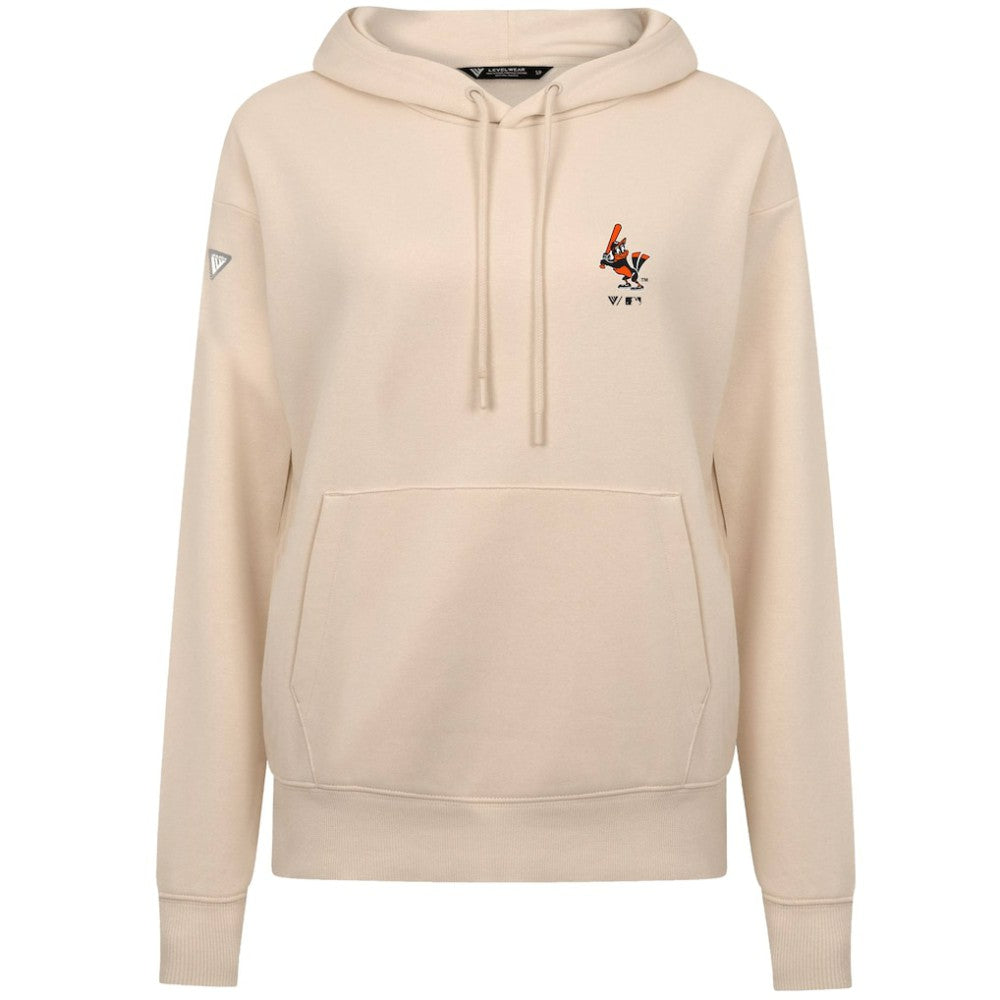 Baltimore Orioles Levelwear Women's Cooperstown Collection Adorn Core Logo Pullover Hoodie | MLB Outlet