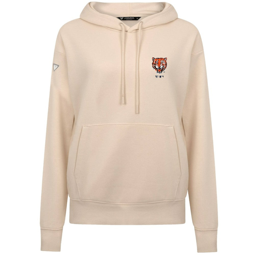 Detroit Tigers Levelwear Women's Cooperstown Collection Adorn Core Logo Pullover Hoodie | MLB New