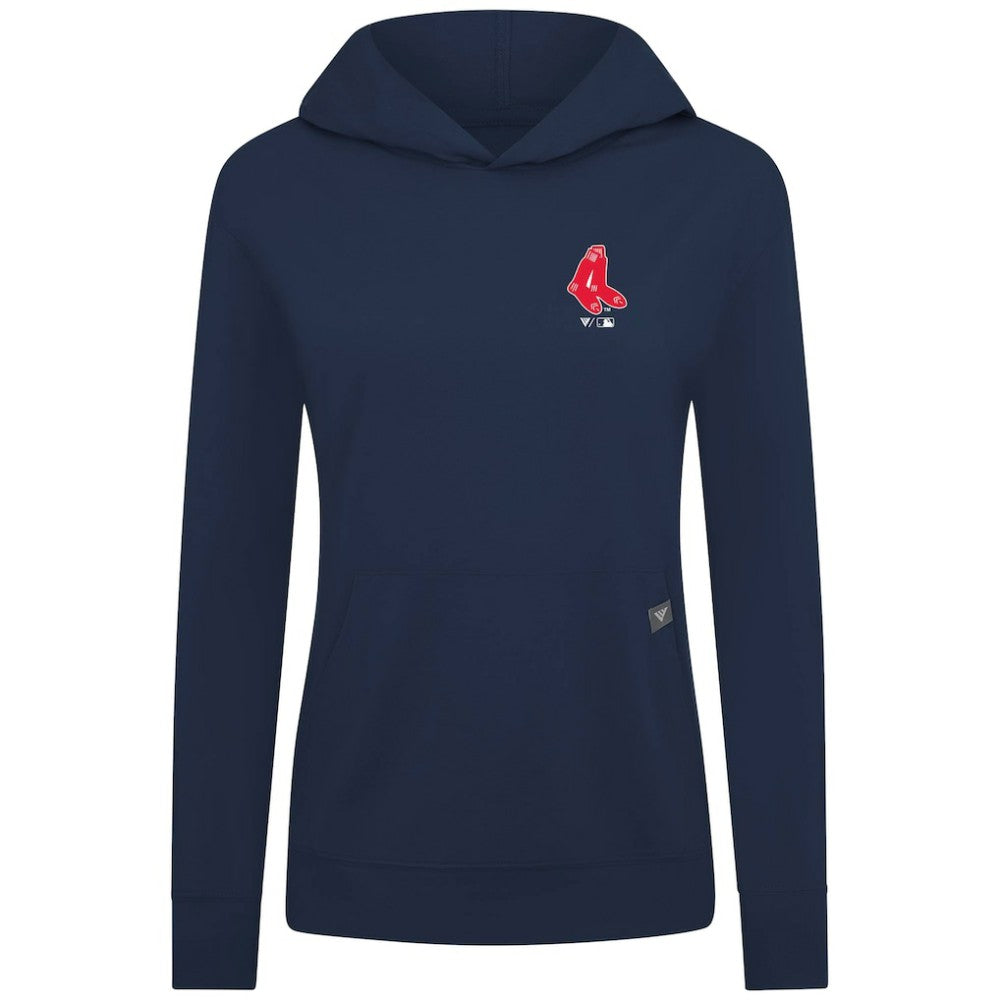 Boston Red Sox Levelwear Women's Cooperstown Collection Relay Core Logo Pullover Hoodie | MLB US